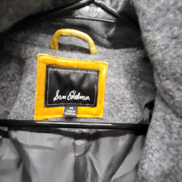 Men's Gray Wool Coat - Picture 3 of 10